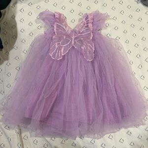 Lola and the boys Lavender Tulle Dress with butterfly back
